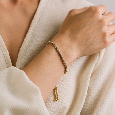 Prism Round Bracelet Gold