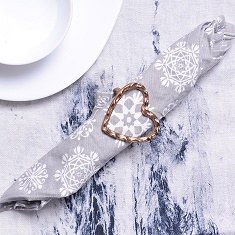 Myra Heart Napkin Rings 4ct