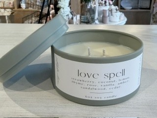 Love Spell Candle Tin 6oz