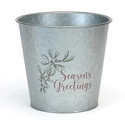 Round Pot Seasons Greeting