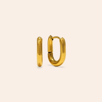 Small Puff Earrings Gold