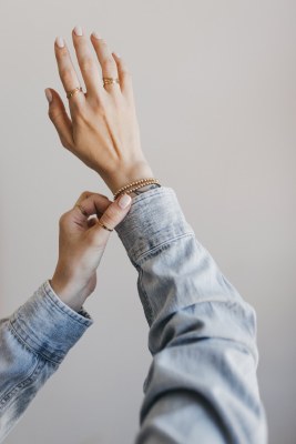 Bead Bracelet Gold Wp 4mm