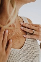 Dainty Cable Necklace Wp 18in