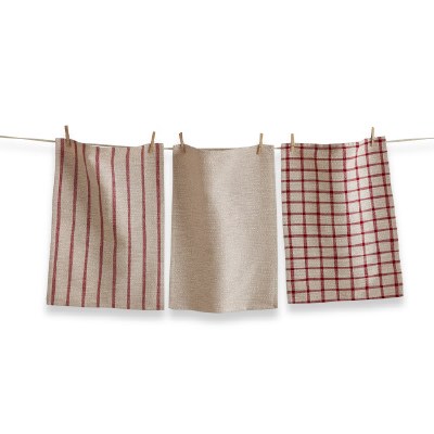 Tea Towel Red/natural 1ct