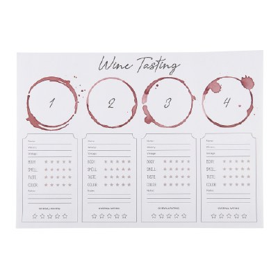 Placemats Wine Tasting 24ct