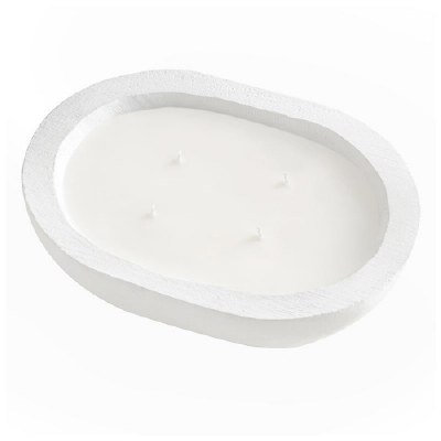 Citronella Candle Concrete Lg