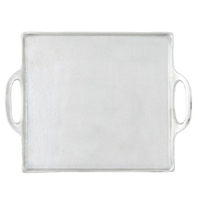 Silver Aluminum Sqaure Large