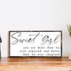 Sweet Girl Sign
