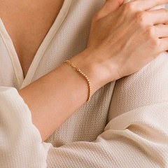 Tennis Paper Clip Bracelet Prl