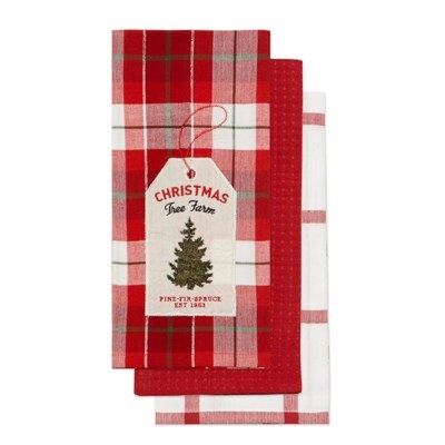 Tea Towels Xmas Tree Farm 3pcs