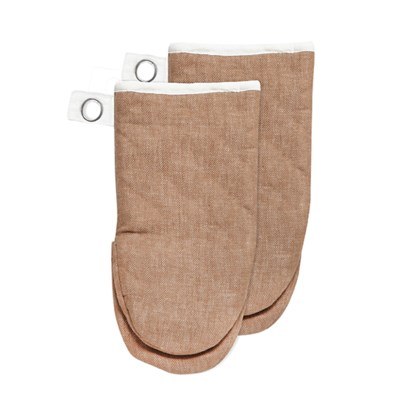 Oven Mitt Hampton Brown 1 Set