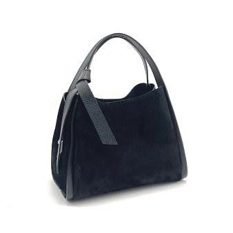 Lacie Bucket Suede Purse Black