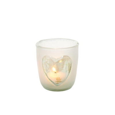 Heart Votive Frosted Holder