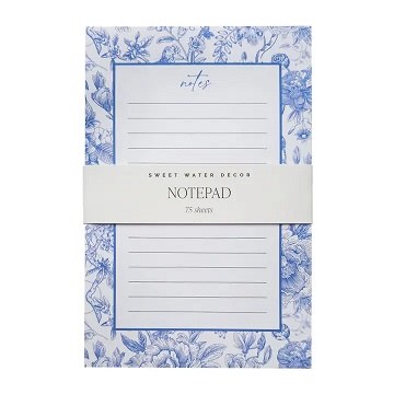 Blue Delft Notepad
