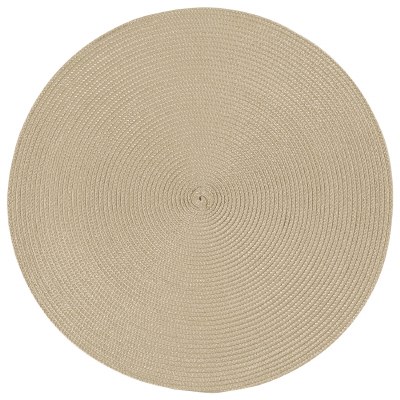 Placemat Round Taupe