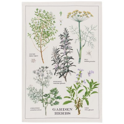 Tea Towel Garden Herbs