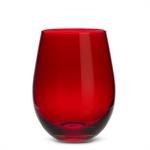 Carmine Stemless Wine Red