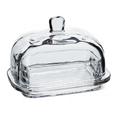 Butter Dish Glass Large