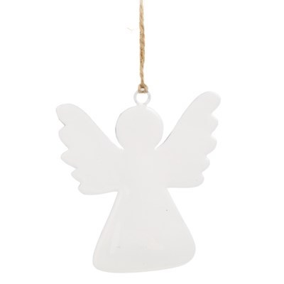 Angel Iron Ornament 1ct White