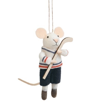 Mice Ornament Hockey