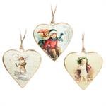 Heart Ornament Retro 1ct