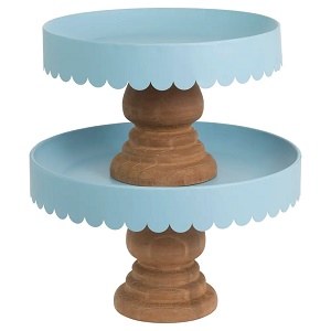 Scallop Metal Tray Large 1pc