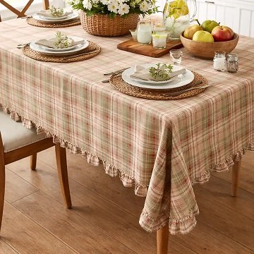 Tablecover Khaki Plaid