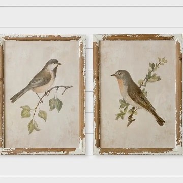 Birds Framed Print 22in 1ct