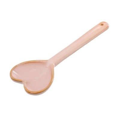 Heart Spoon Ceramic Pink