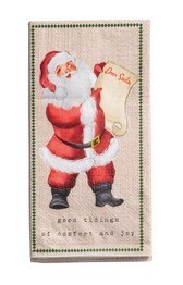 Napkins Guest Santa Good Tidin
