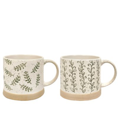 Mug Green Leaf 16oz 1ct