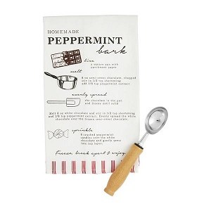 Tea Towel Set Peppermint Bark