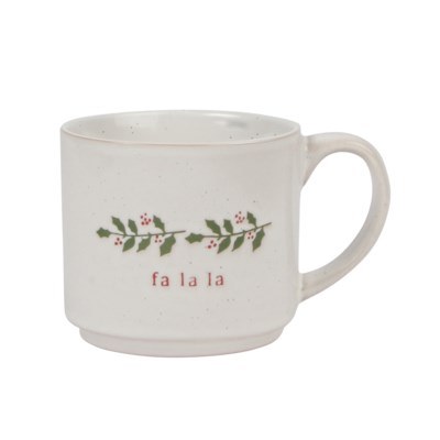 Mug Fa La La Stoneware 16oz