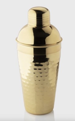 Cobbler Shaker Hammered Gold