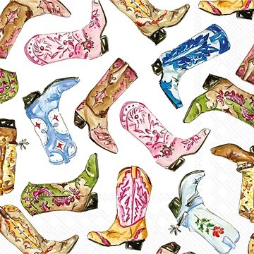 Cocktail Napkins Boot Scootin
