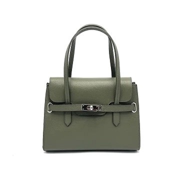 Tote Leather Purse Olive