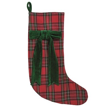 Stocking Tartan With Bow