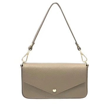 Ciara Leather Purse Taupe