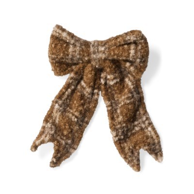 Bow Checked Brown 12.5in