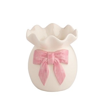 Ruffle Bud Vase Big Bow