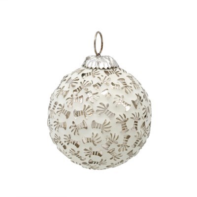 Palm Tree White Ornament