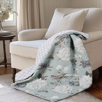 Quilted Throw Belvedere Teal
