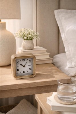 Small Gold Desk Clock
