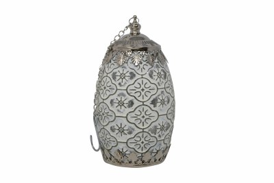 Glass Led Lantern White