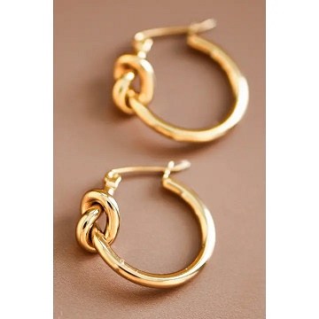 Knot Earrings Gold Wp