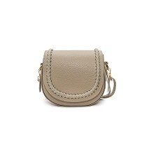 Dora Leather Purse Taupe