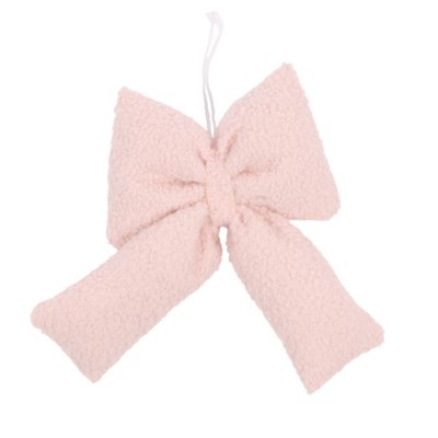 Bow Teddy Ornament Large Pink