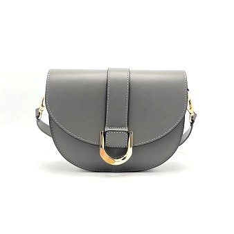 Carissa Leather Purse Grey