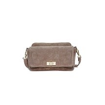 Iliana Suede Purse Taupe