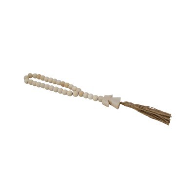 Angel Wood Bead Tassel